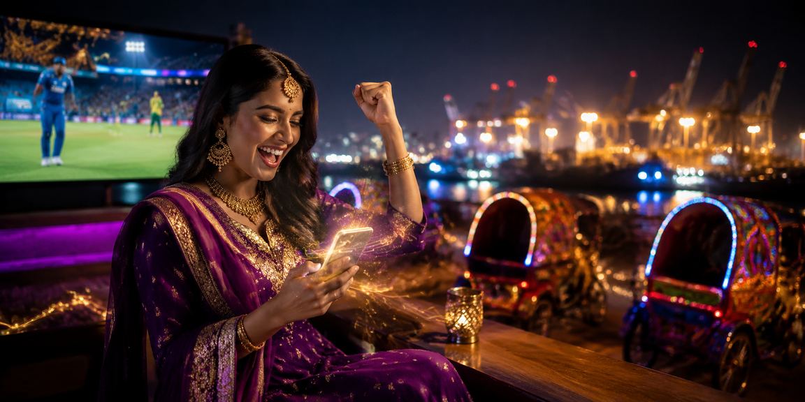 ঢাকায় ক্রিকেট বেটিং দৃশ্য এবং রিকশা